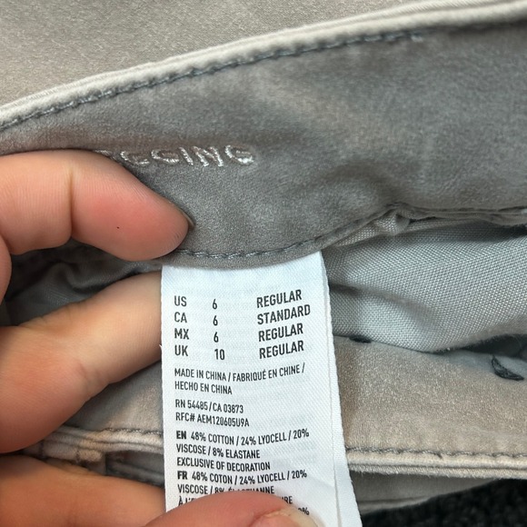 American Eagle‎ Jeggings 360 Super Stretch Gray Wash Size 6 28X29 - Picture 10 of 11